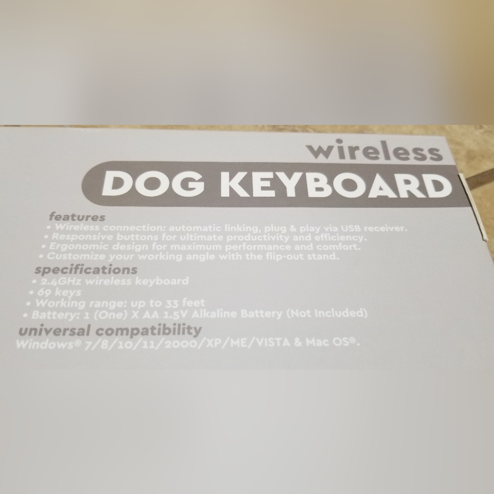 BYTECH Wireless Dog Keyboard - Picture 3 of 3